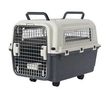 Amazon | Larzizl ペットキャリー 犬 クレート 犬 中型犬 大型犬